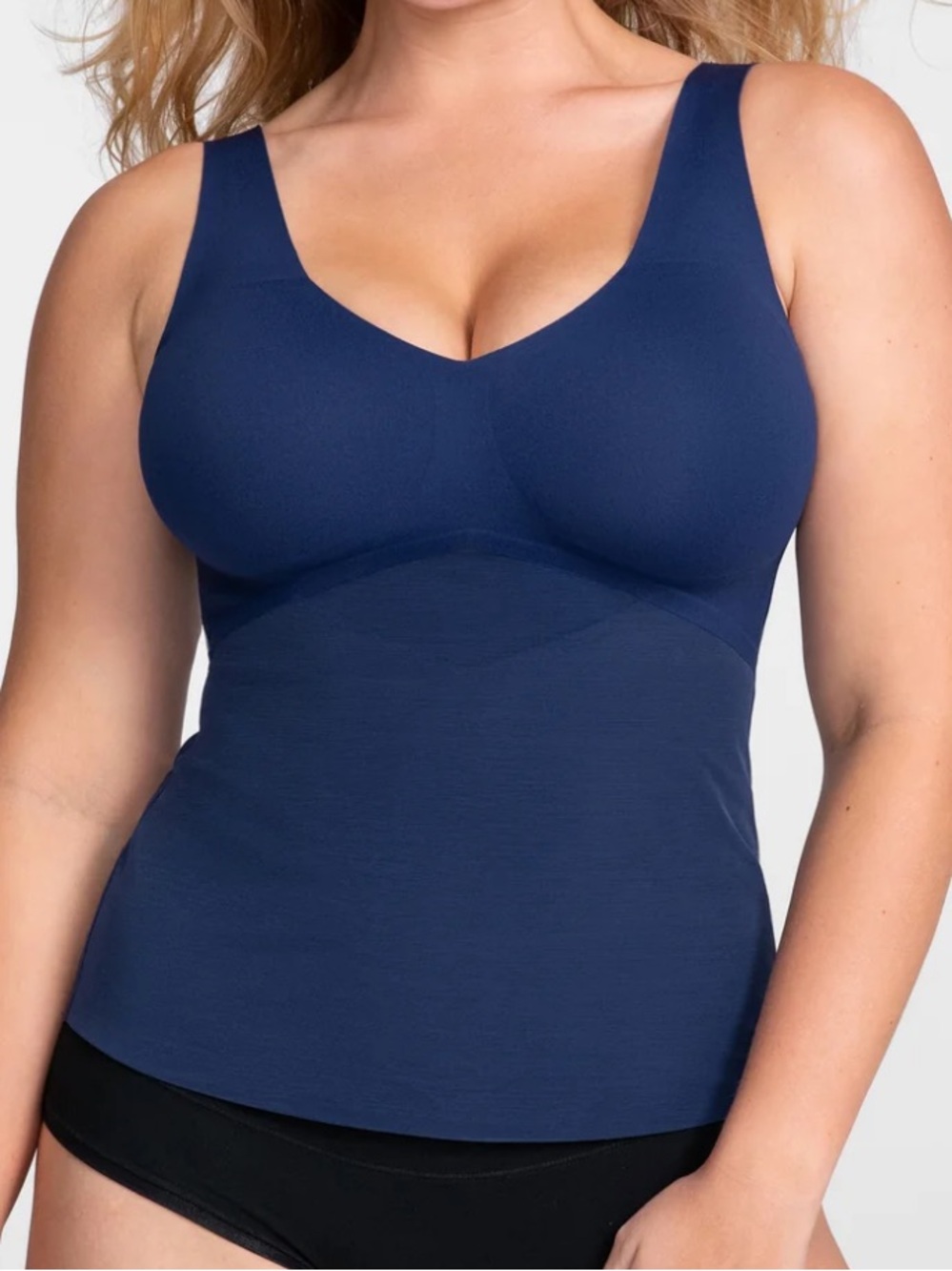 EUC HONEYLOVE LiftWear Tank Bra Top Navy Size 3X Retail $84.00